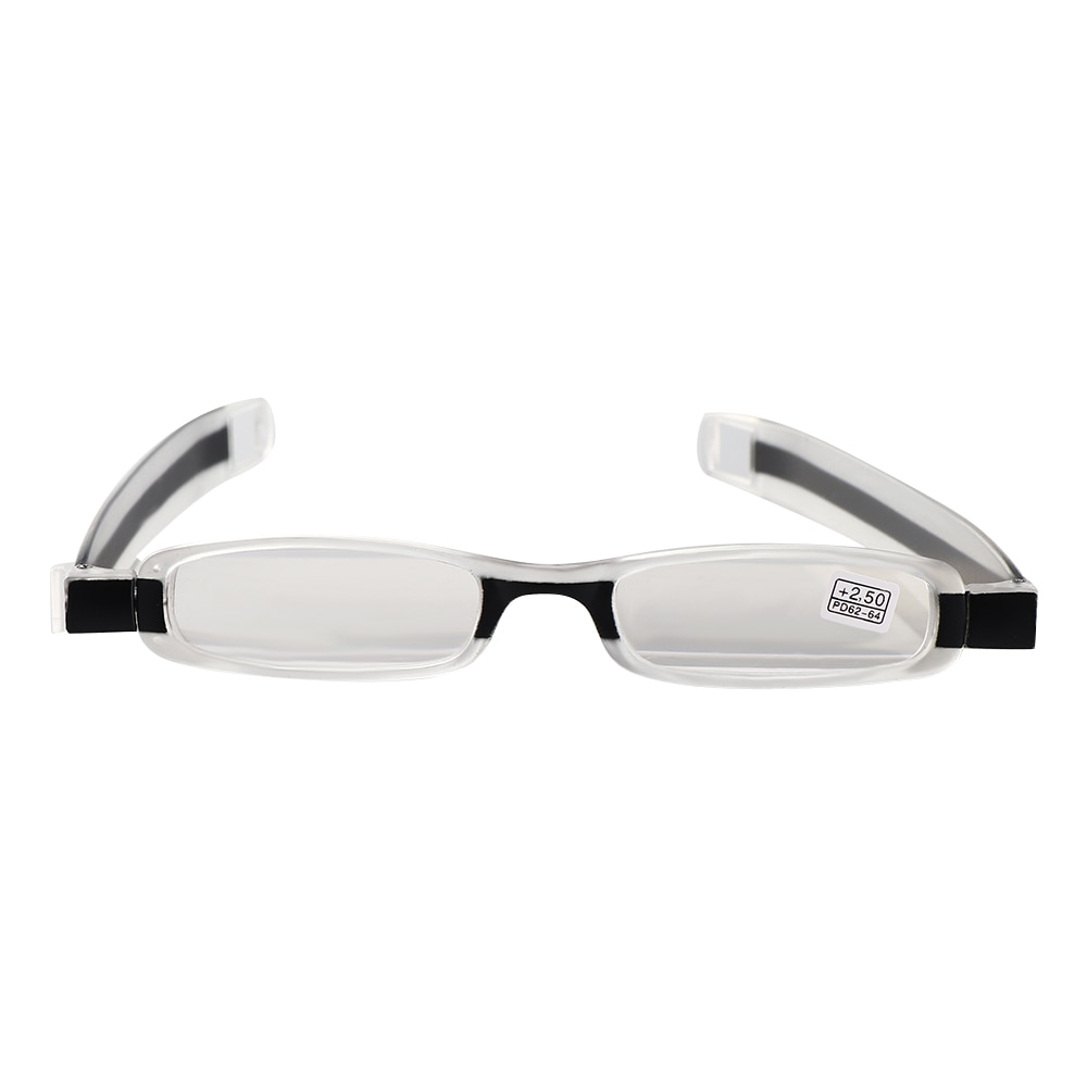 Verbeterde 360 Graden Rotatie Leesbril Ultraportability Mini Slim Folding Oogglasbril Voor Oude Man Grootmoeder