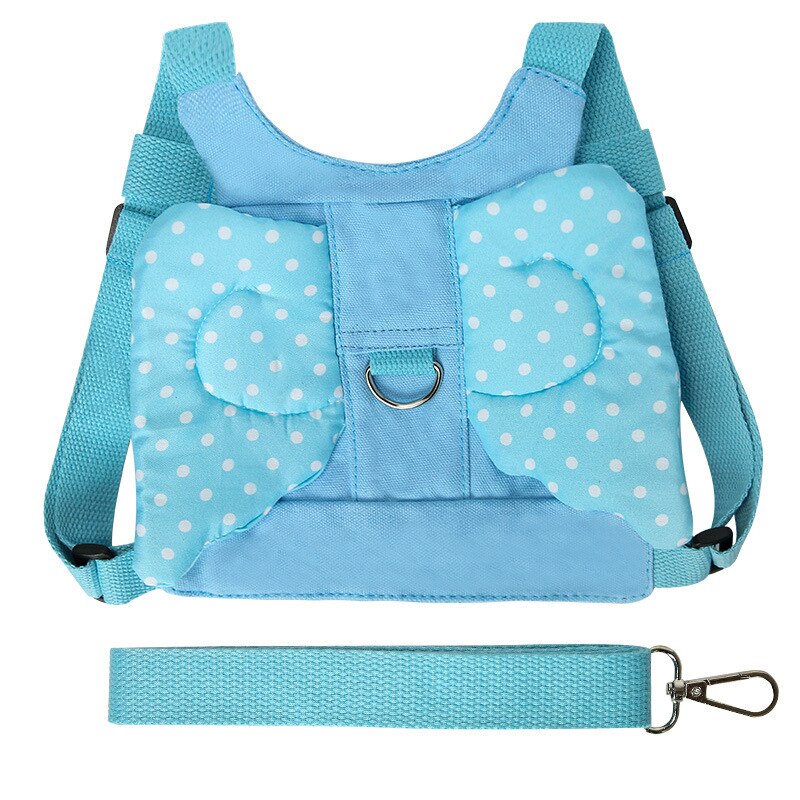 Baby Anti-Lost Safety Harness Strap Children Safety Towing Rope Toddler Walking Traction Rope Kids Walking Towing Line: blue