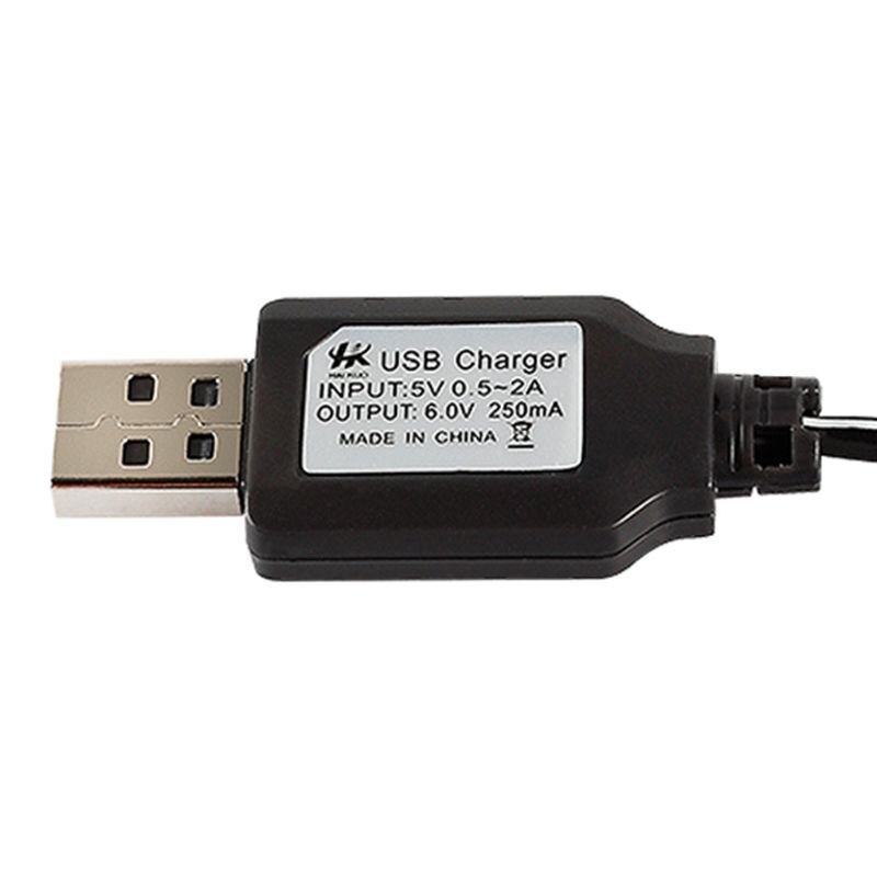 Usb 6v 250ma nimh / nicd batteri usb-laddare  sm 2p elektriska leksaksladdare  q6pa