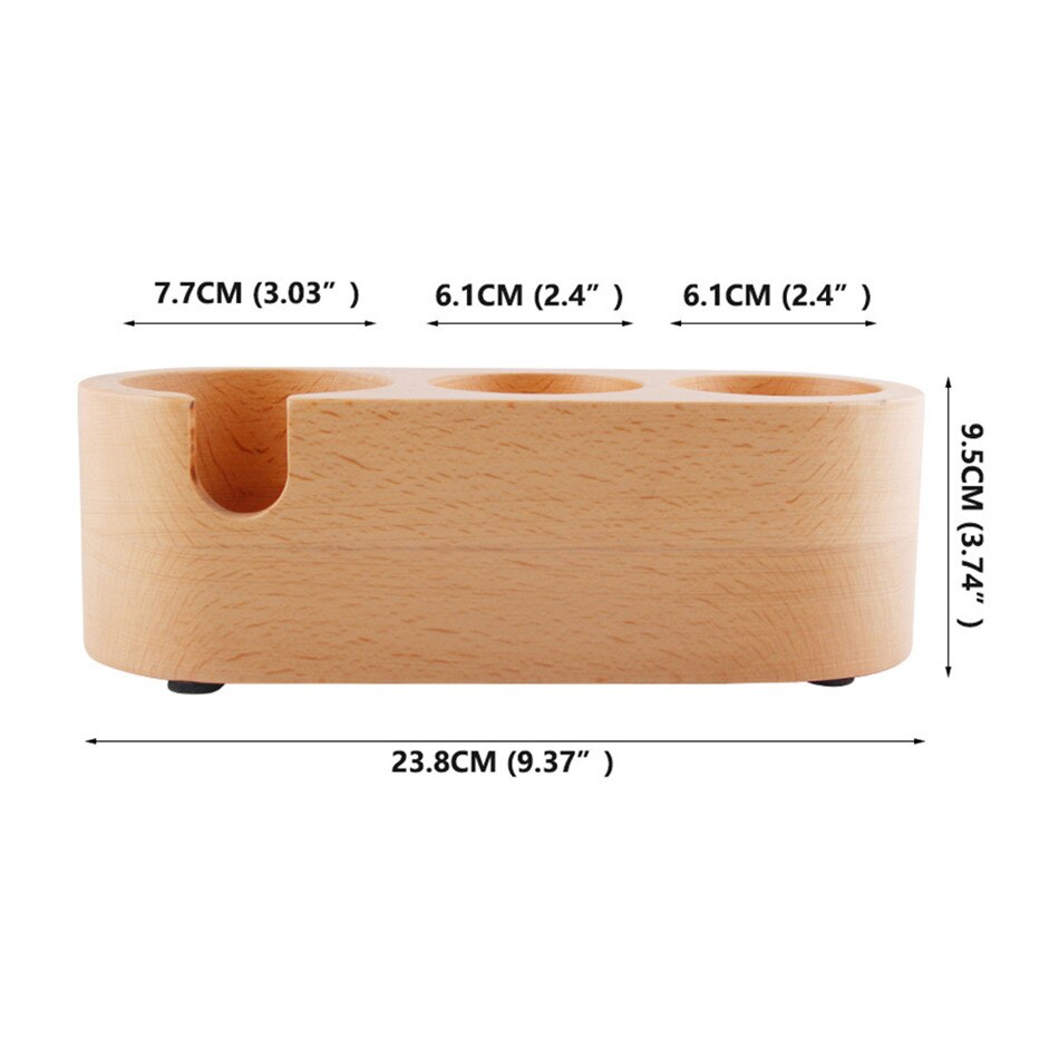 TTLIFE reutilizable, soporte de seguridad para café de madera de Barista, soporte para Espresso, accesorios para máquina Base, juegos de café: A002