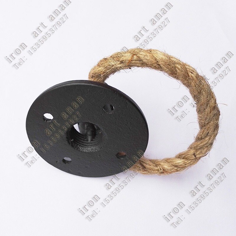 Vintage Amerikaanse Ring Lade Knoppen Hennep Touw Brons Closet Handle Kabinet Trekt Meubelen Hardware