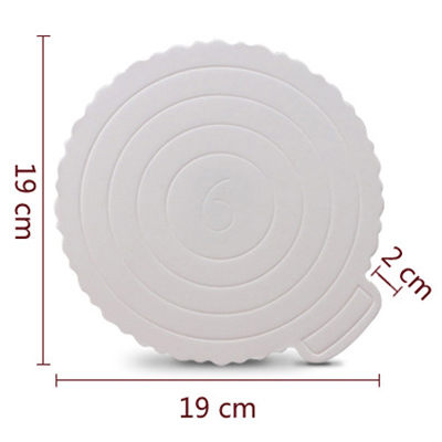 6 zoll 5 stücke Weiß Mousse Matte Boden Platz Kuchen Boards Runde Dessert Kuchen Display Tray Kuchen Keks Dekoration Boden kuchen Shop: Dark Khaki