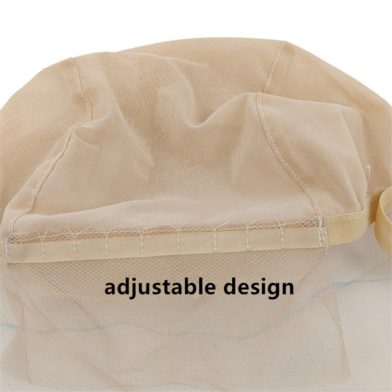 Pelucas frontales de encaje, gorras de malla transparente con correa ajustable, para hacer pelucas frontales, extensión de cabello sin pegamento, cierre suizo