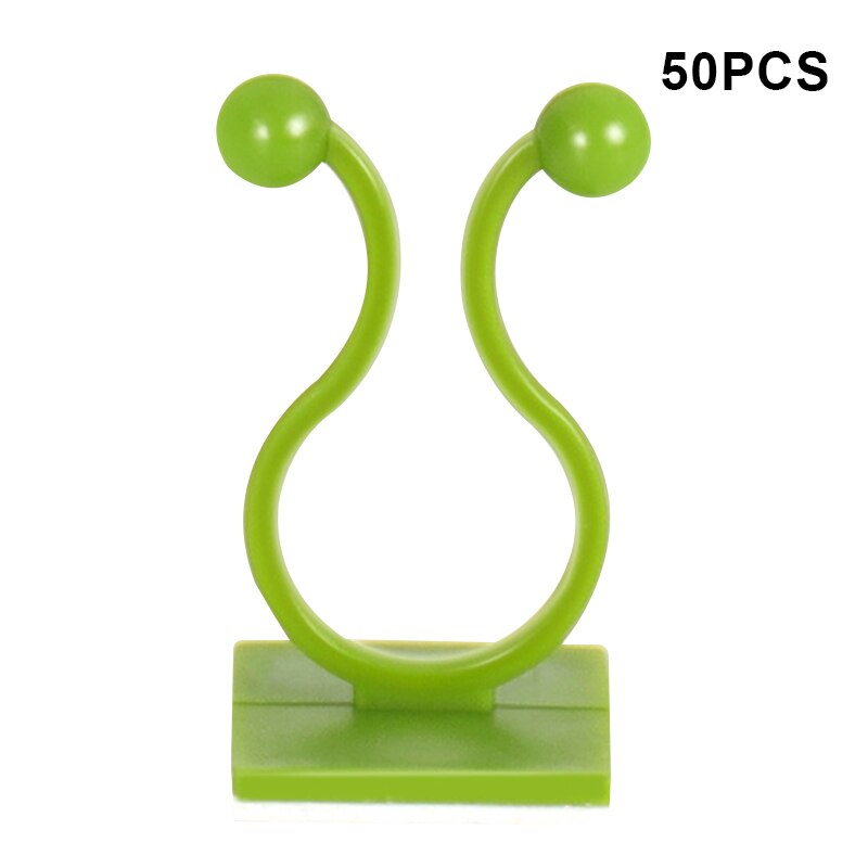 10/20/50 Pcs Invisible Wall Vines Fixture Plant Climbing Wall Clip Sticky Hook Fixing Clip Holder for Home SMR88