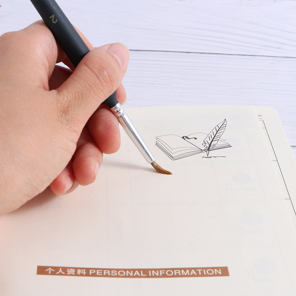 1 sæt krog line pen miniature pensel sæt hår børste fine art negle olie maleri tilbehør kunst forsyninger