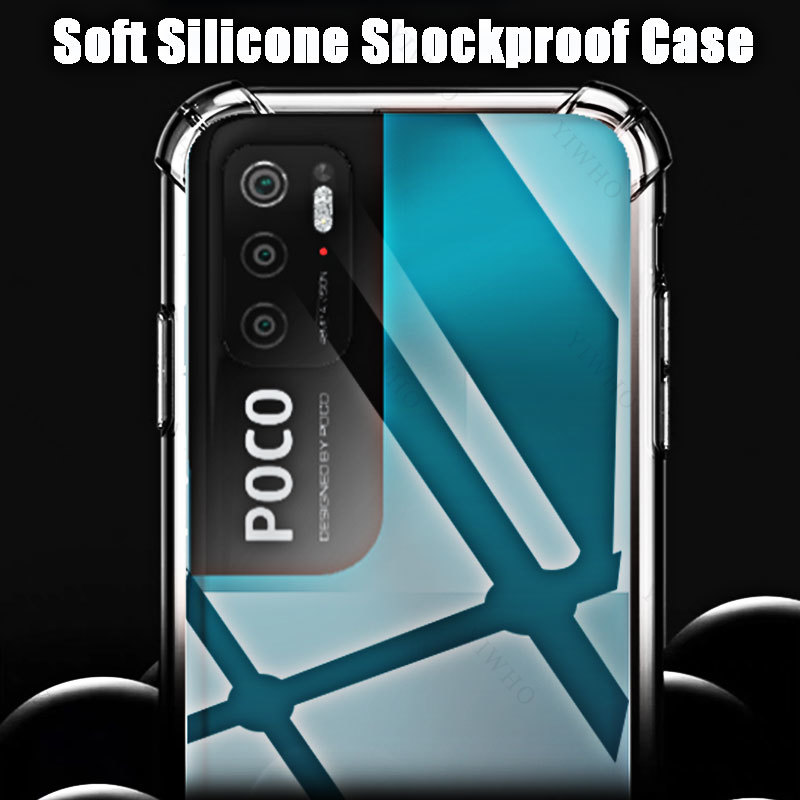 Para Xiaomi Poco M3 Pro 5G funda blanda de teléfono HD transparente para Xiaomi Poko M3Pro 5g 6,5 "M2103K19PG fundas antiarañazos a prueba de golpes