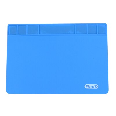 Grote Maat Siliconen Werken Mat Hittebestendige Isolatie Bureau Pad Bga Soldeerstation Onderhoud Platform: Blue