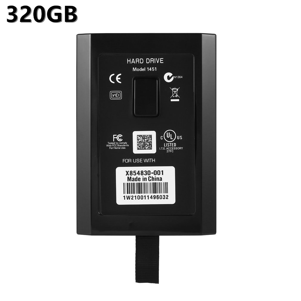 60/120/250/320/500GB disque dur interne disque dur Console de jeu HDD pour Xbox 360 E Xbox 360 Console mince: 320GB