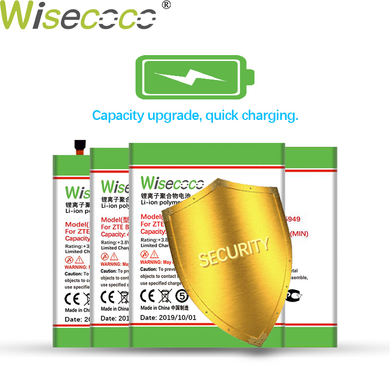 WISECOCO 5250mAh 466380PLV 466380PVL Battery For ZTE BLADE A610 A610C A610T BA610C BA610T Mobile Phone Latest Production Battery
