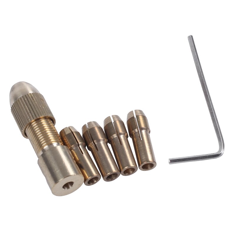 8-Piece 0.5-m Drill Chuck Collets Set of Quick Chuck for Mini Tools