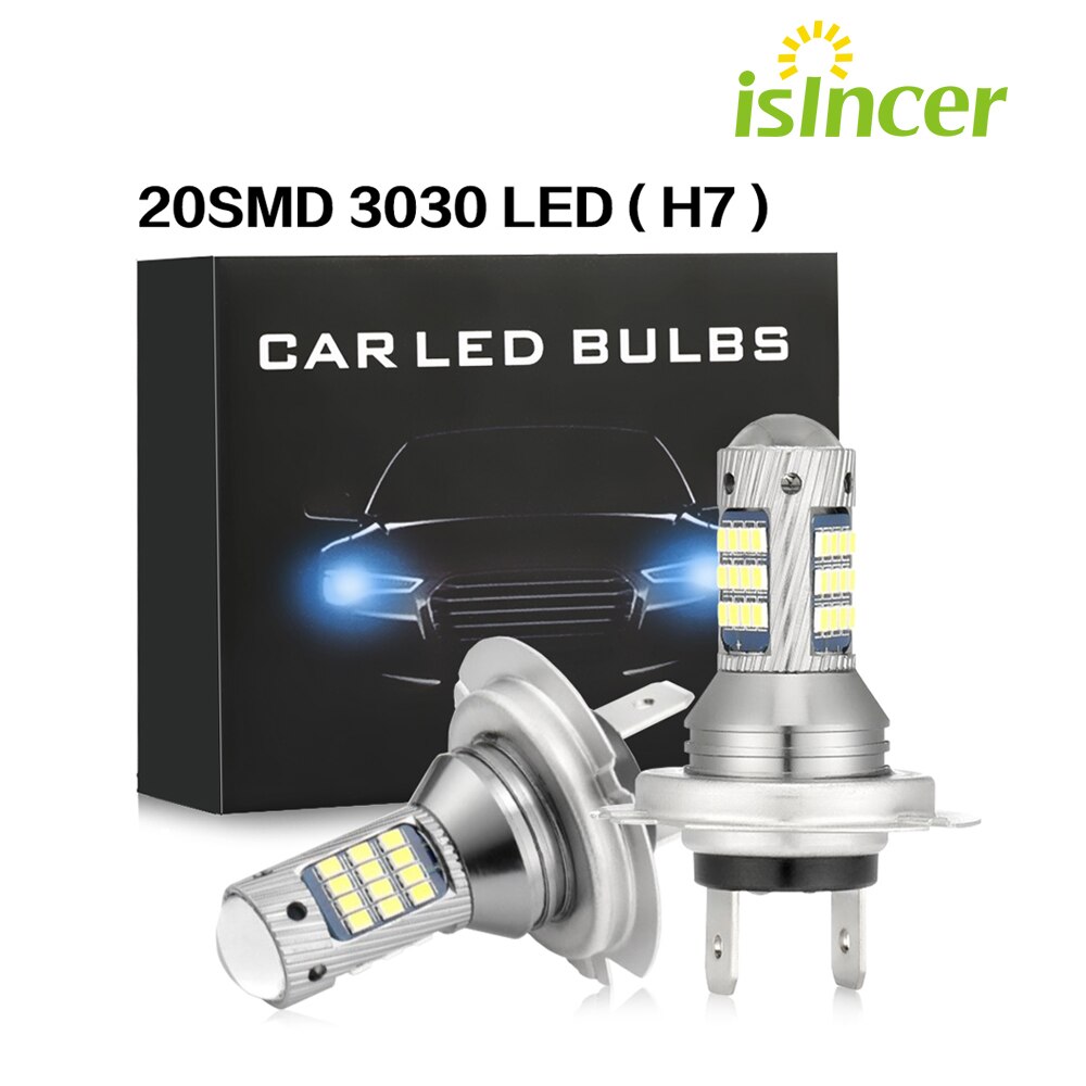 H1 superheldere voor- en achtermistlampen  h3 h4 h7 h11 9005 9006 42 smd led witte koplampen  dc12v foutloze autorijlichten