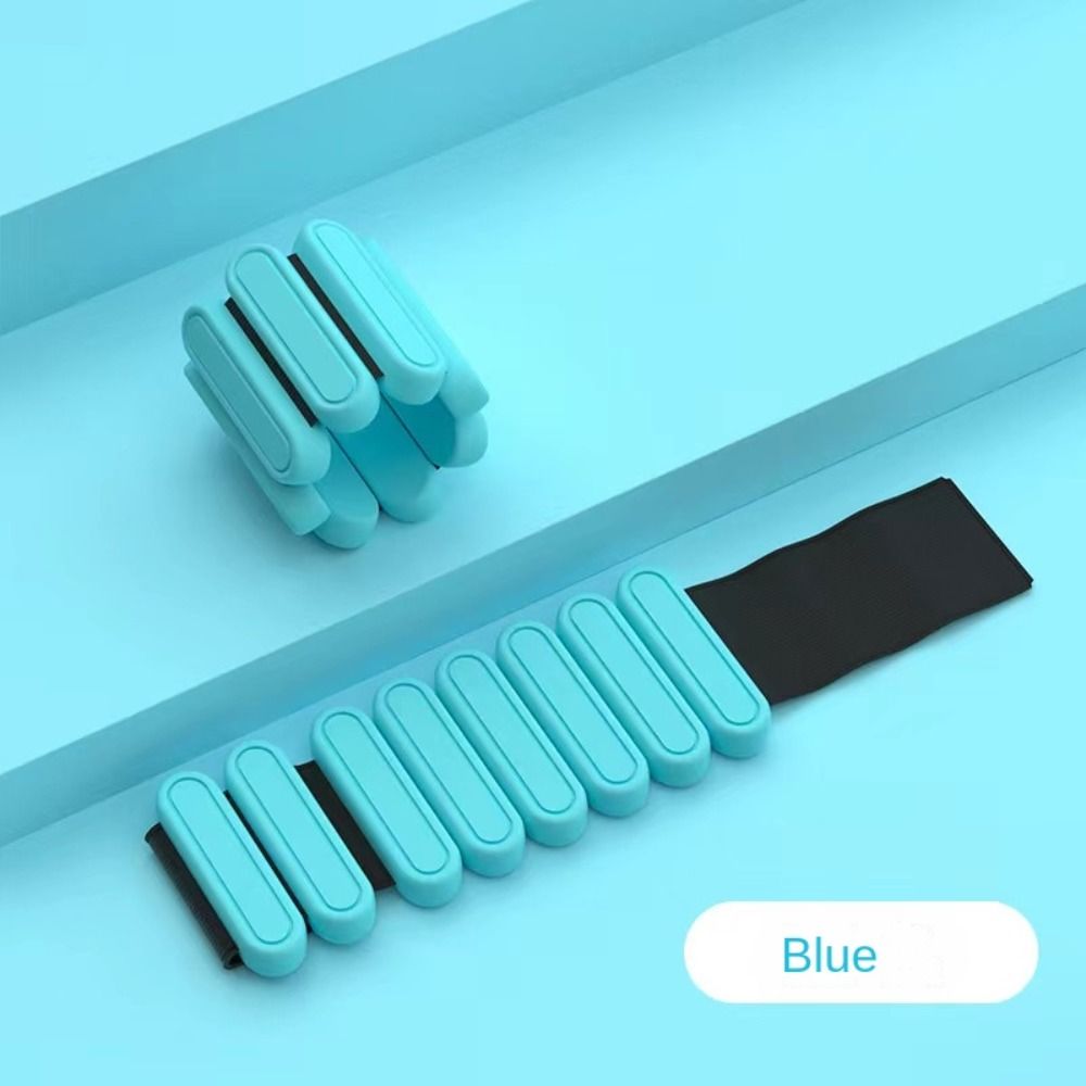 oefenuitrusting Zandzak Gewicht Armband Fitnessapparatuur Verstelbare enkelband Siliconen polsband buiten: green
