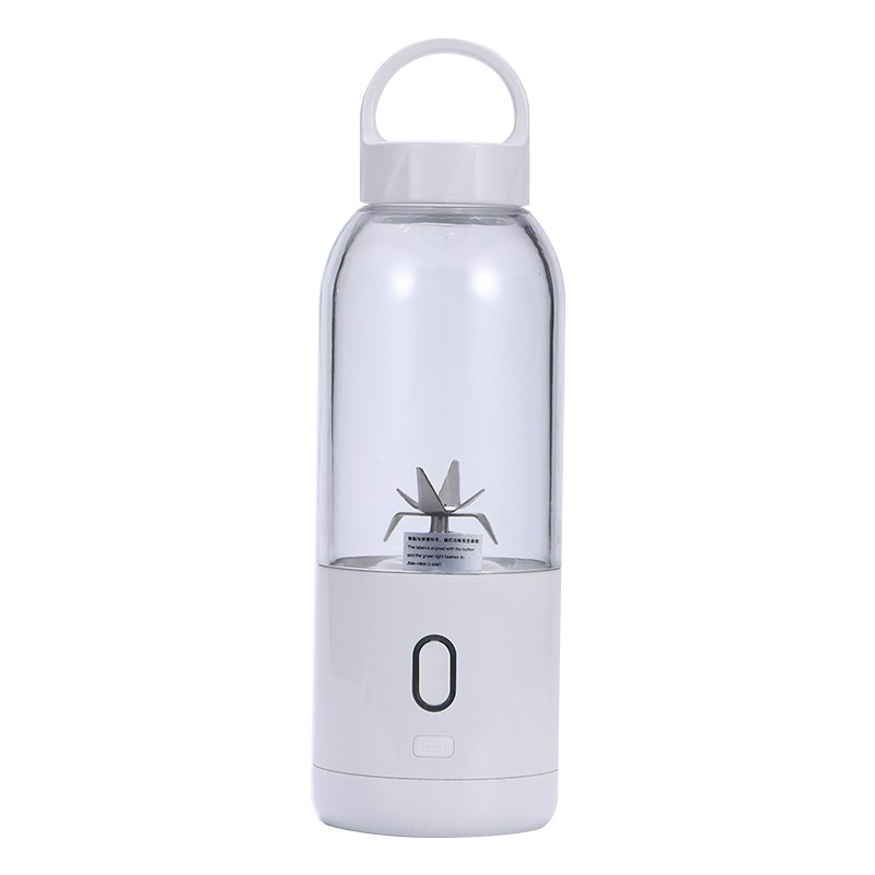Licuadora Personal, licuadora Mini licuadora con USB recargable y batidora, 500ml, zumo de fruta, Mezcladora-con seis cuchillas: A1
