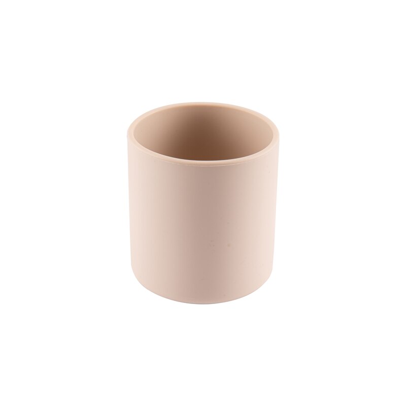 10 Kleuren Baby Leren Drinken Cup Baby Drinken Training Water Siliconen Cup Bpa Gratis Food Grade Hittebestendige siliconen Cups: beige
