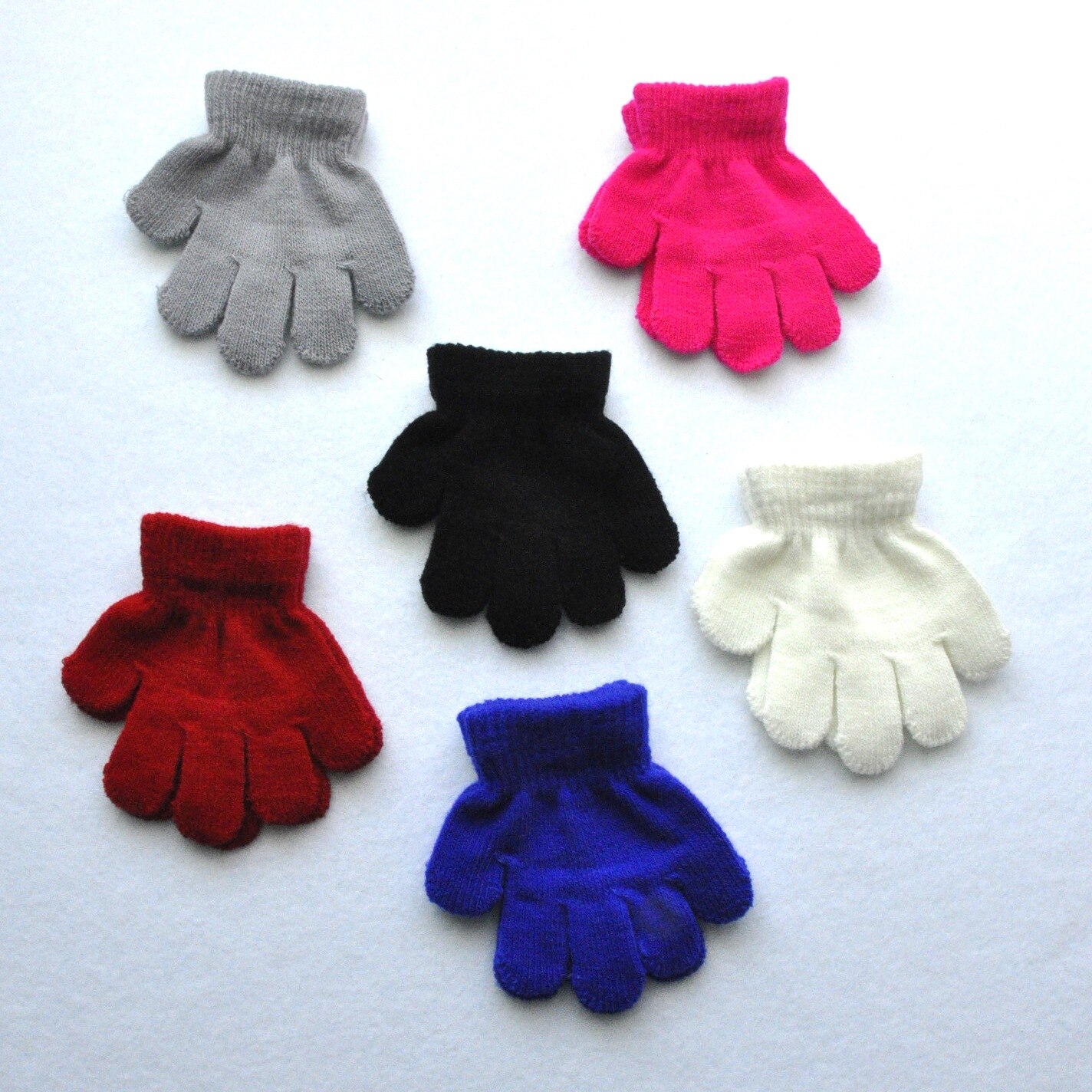 Winter Gloves Cute Baby Knit Warm Elastic Soft Gloves Child Boys Girls Children Mittens