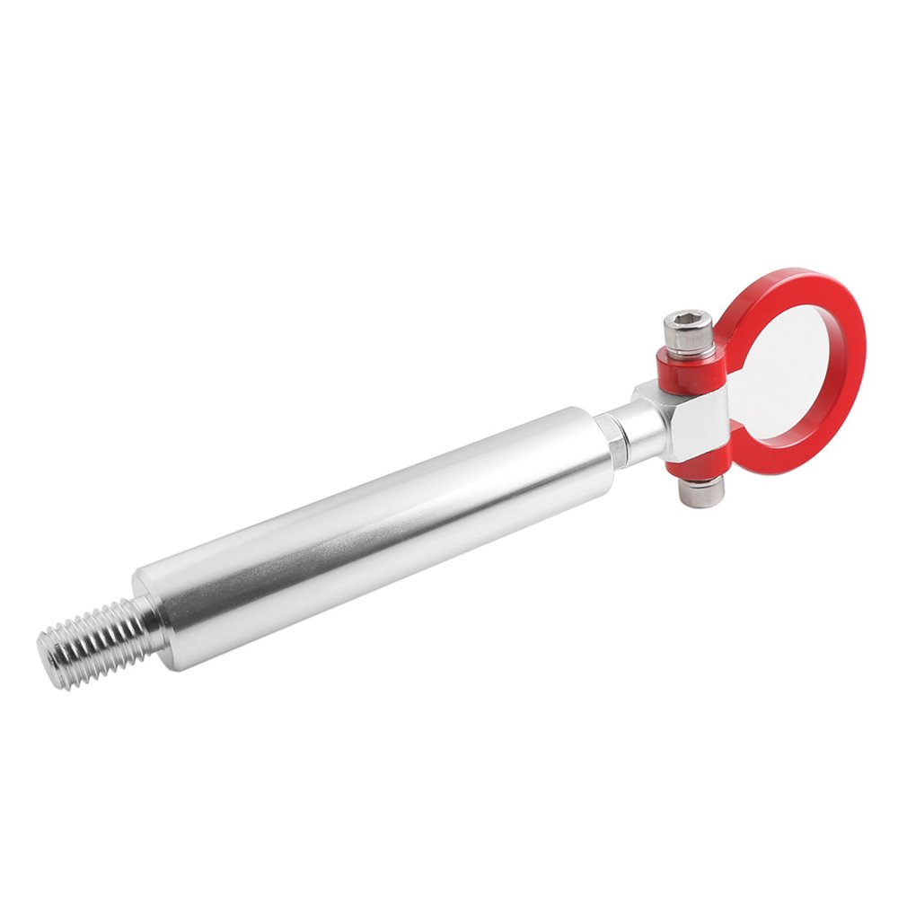 Car Trailer Hook Rear Tow Towing Hook for Universal Car Auto Trailer Ring Red Alloy Wiredrawing Anodizing
