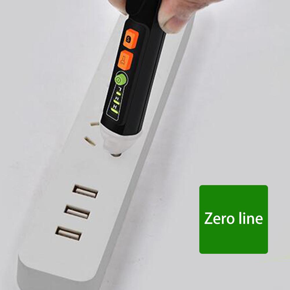 Spændingsdetektor smart firewire el-testpen berøringsfri spændingstester med led lommelygte buzzer alarm til elektriker