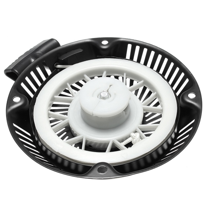 Black Pull Recoil Start Lawn Mower Starter Assembly Construction Tools Machine Tool Accessory Parts For 1P60/64 Petrol Engines