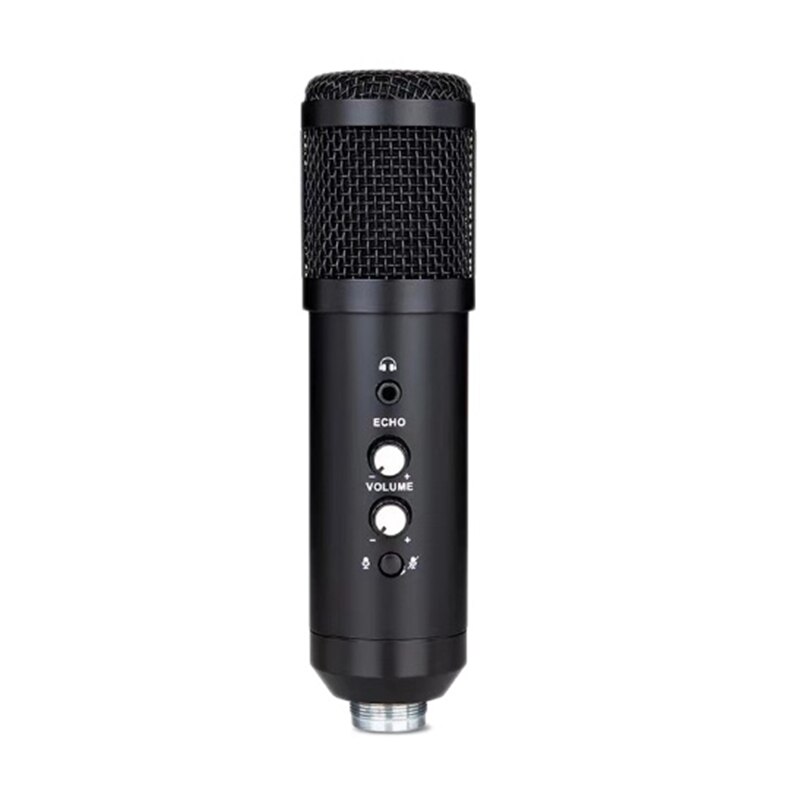 USB Microphone BM800 Condenser Microphone With Ear Return Monitor Microphone Mute Reverb Computer Microphone MIC fo