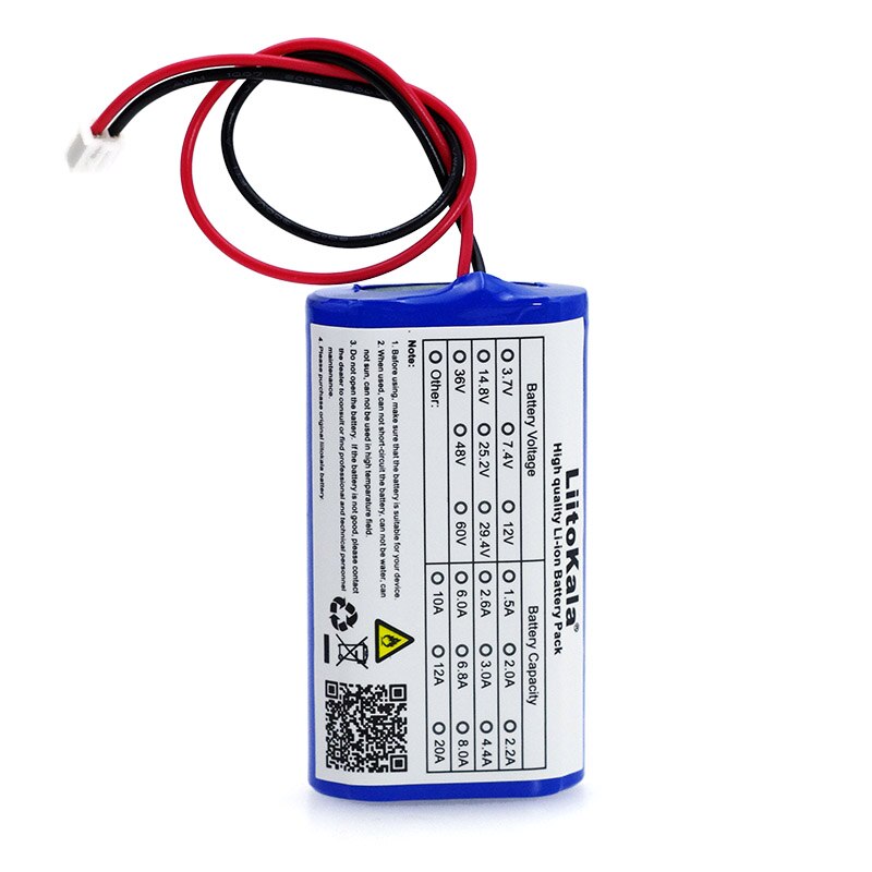 LiitoKala 3,7 V 18650 lithium battery 2600mAh 5200mAh Fishing LED Light Bluetooth loudspeaker 4,2 V Emergency DIY batteries + PC