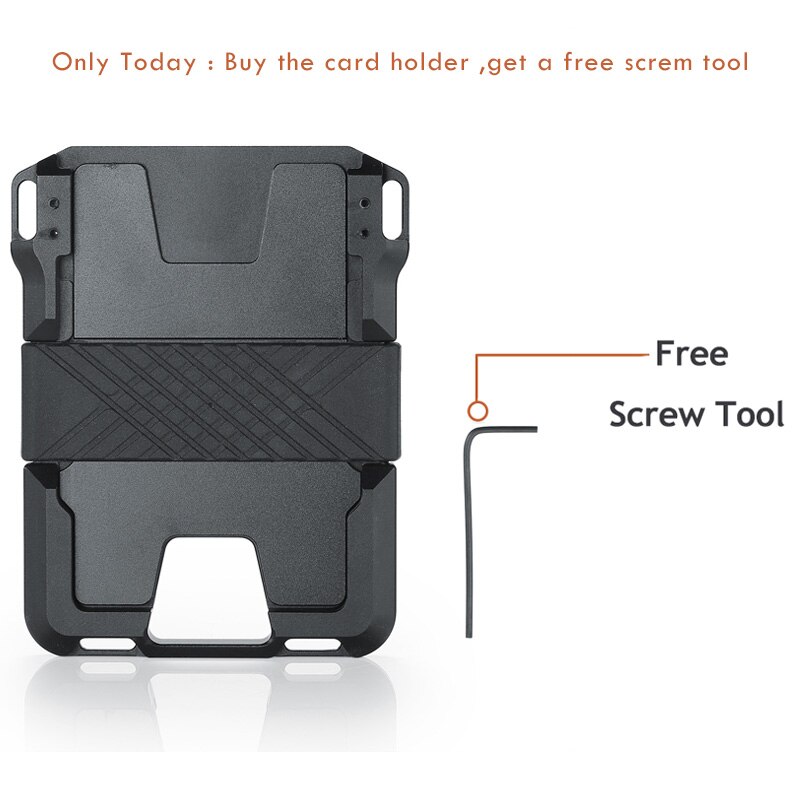 NFC Rfid Metal Bank Credit Card Holder Men Women Minimalist Wallet Male Cardholder porte carte Billetera case for badges choker