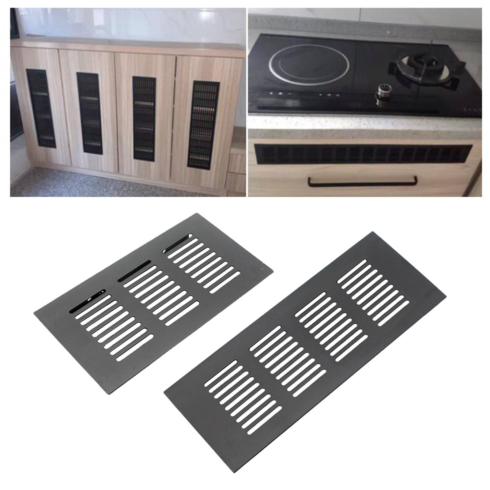Mesh Air Vent Rectangle Shape Wall Ventilation Cover for Cabinet Cupboard Wardrobe