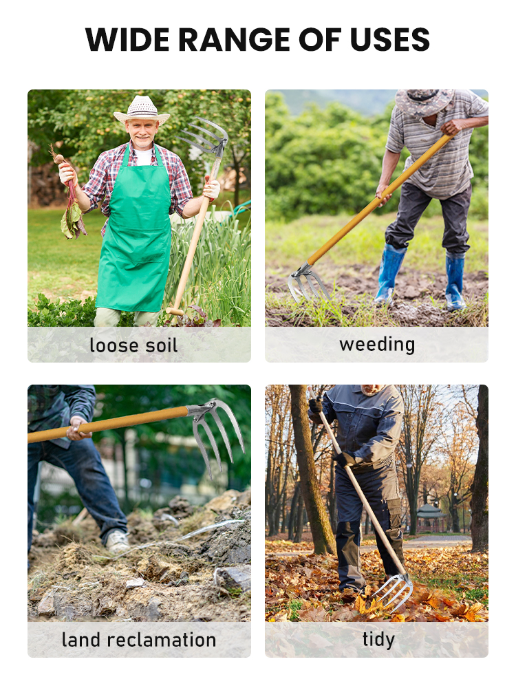 Ferro De Jardinagem Enxada, Ancinho De Erva Daninha, Ferramentas Agrícolas, Grading Loosening Solo Artefato, Harrow Ferramenta Agrícola, Dropshipping
