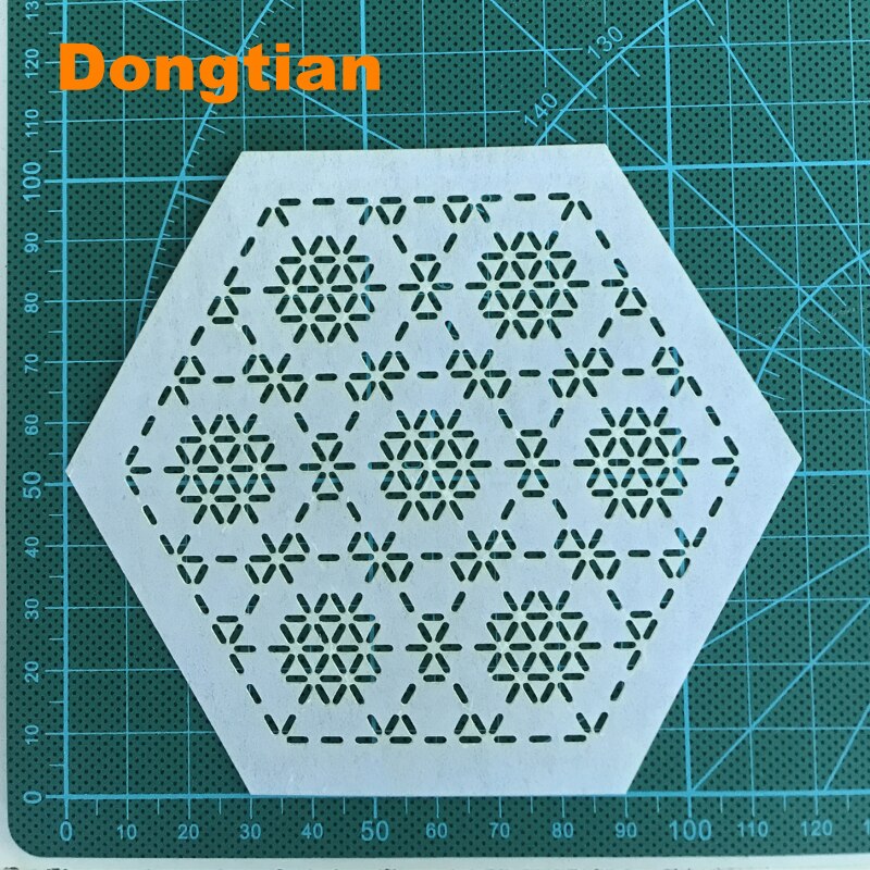 Beautiful Flower Pattern Sashiko Template Sashiko Stencil Soft Template