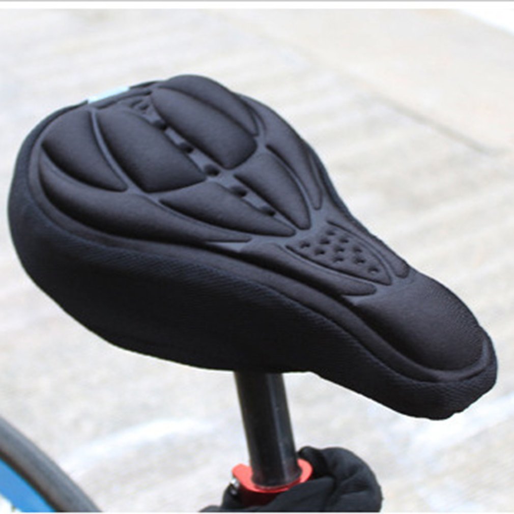 Fiets Katoen Kussenhoes Seat Comfortabele Zachte Fietsen Apparatuur Accessoires Ademende Stoelbekleding: Black