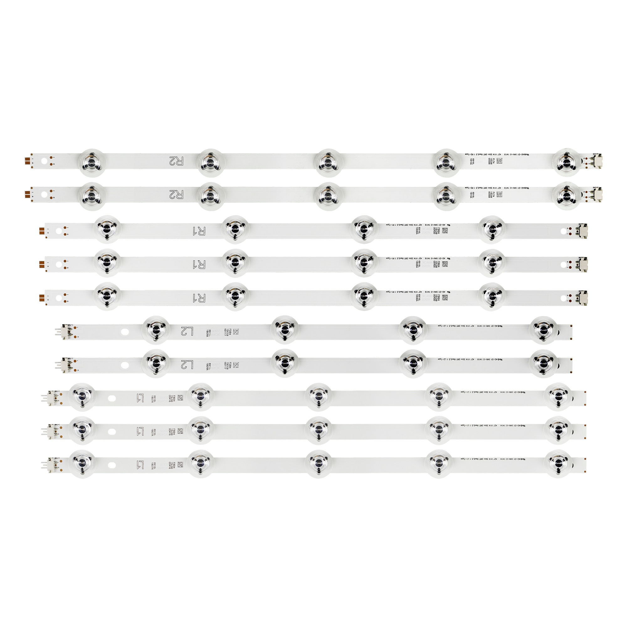 Kit)10 PCS LED strip for PANASONIC TX-42AS750E TX-42AS740B TX-42AS650E 6916L-1807A 6916L-1808A 6916L-1809A 6916L-1810A