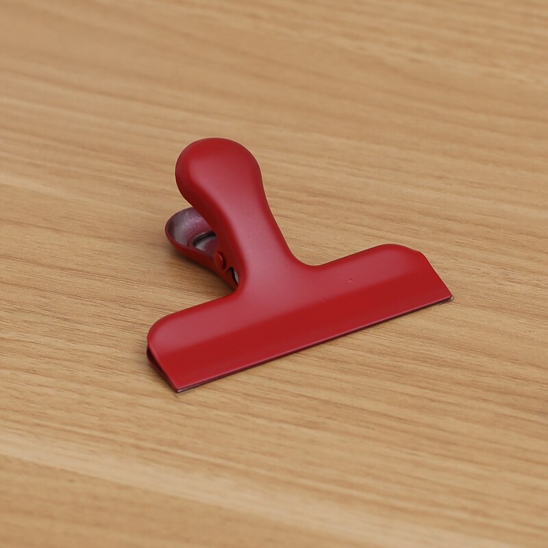 Zacisk sprężynowy długi spinacz ze stali nierdzewnej jedzenie gabinet wiążący spinacz nordycki ins zatrzask uszczelniający metalowe spinacze robić papieru dekoracyjne spoiwo: 7