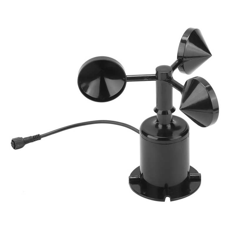 Transmisor de velocidad del viento de 0-70 m/s, 5-30V CC, Sensor de velocidad del viento, salida de señal ambiental, tipo de pulso, Tres tazas