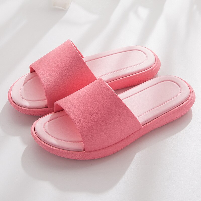 Pantoufles de Style japonais pour hommes et femmes, pantoufles d'intérieur à fond épais, antidérapantes, pour salle de bain, été