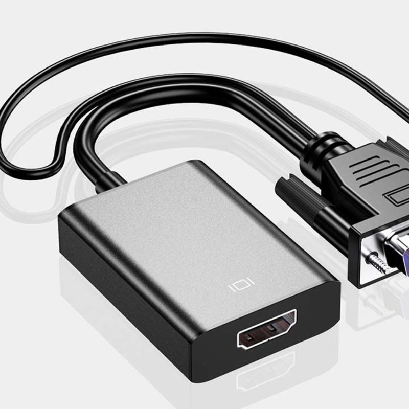 Vga Naar Hdmi-Converter Kabel Vrouwelijke Vga Male Naar Hdmi-Adapter Met 3.5Mm Uitgang Voor Pc Laptop naar Hdtv Projector