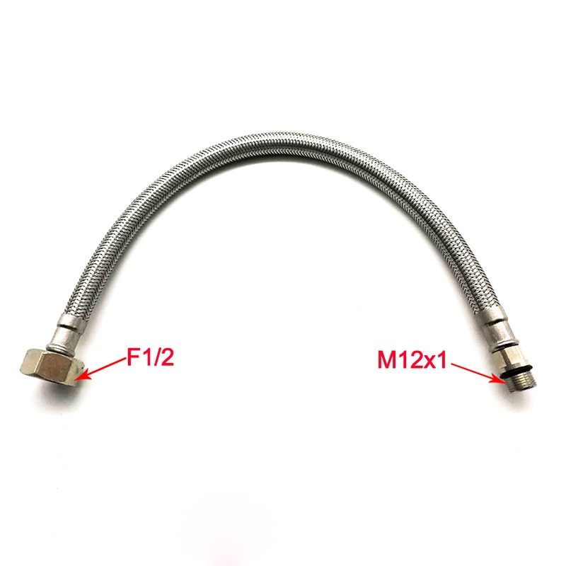 304 stainless steel braided hose faucet bathroom hose with EPDM tube