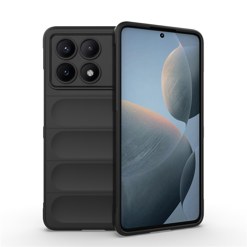 Para Xiaomi Poco X6 Pro Funda Poco X7 Pro X6 C65 M6 Pro 4G Funda de silicona suave Fundas protectoras para teléfono para Poco X6 Funda: Mezclilla / Negro