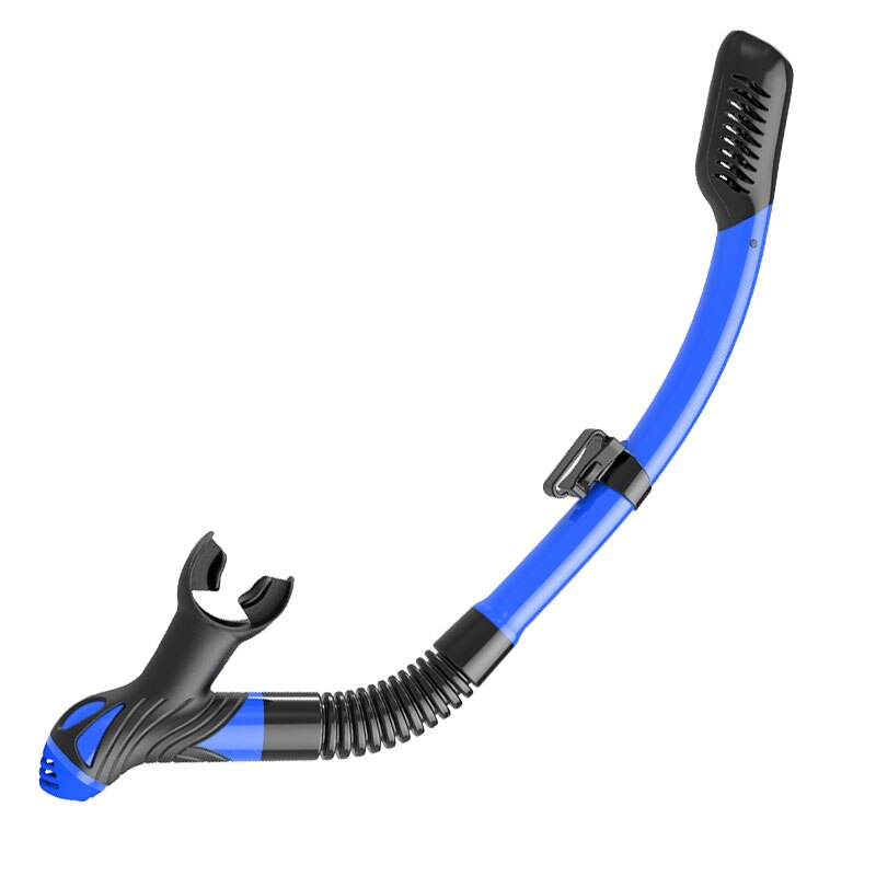 Copozz-Tubo de Snorkel seco para hombres y mujeres, buceo, natación, equipos de deportes acuáticos, reemplazo bajo el agua: dark blue