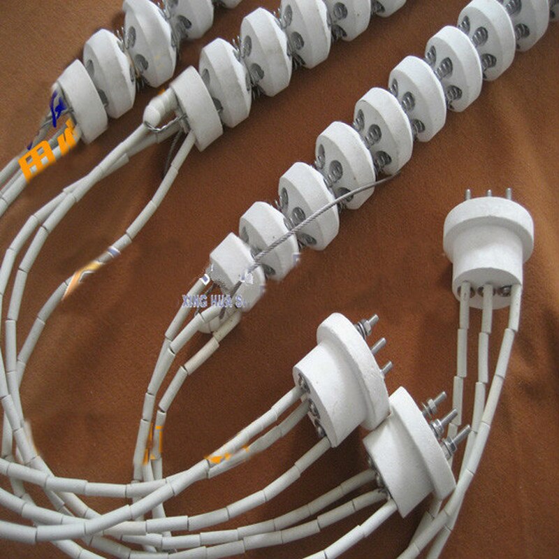 Corundum spherical flexible ceramic radiant heating core tube white 1pc