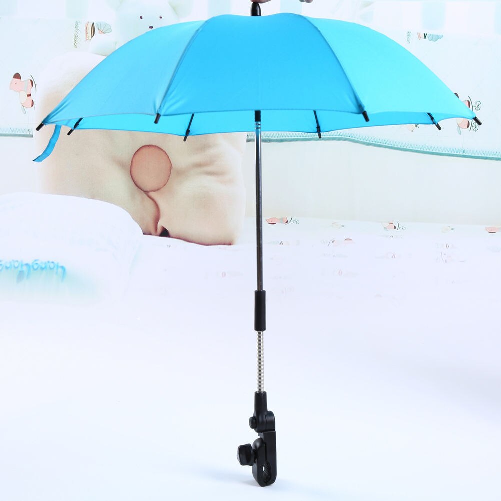 Baby Kids Kinderwagen Kinderwagen Parasol Paraplu Uv-bescherming Kinderwagen Rechte Paraplu Clip 180 Graden Rotatie Kinderwagen Accessoires