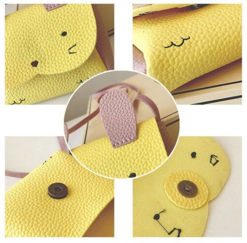 4 Colors Newest Baby Kids Coin Purse Girls Cute Mini Wallet Shoulder Messenger Bags