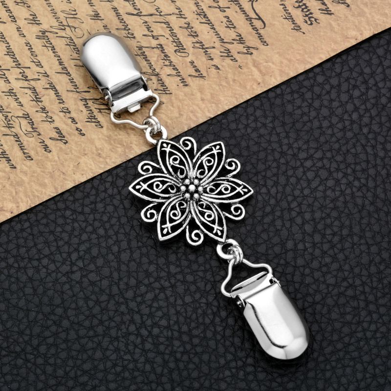 Retro Vest Clip Trui Clip Vrouwen Filigraan Cinch Terug Van Jurken Sjaal Clip