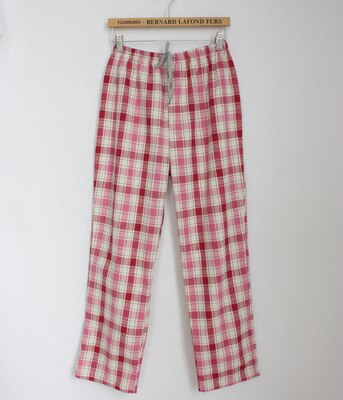 Damskie spodnie robić spania jesień 100% bawełna tkana chusta miłośników piżamy spodnie klimatyzacja: Czerwony / L