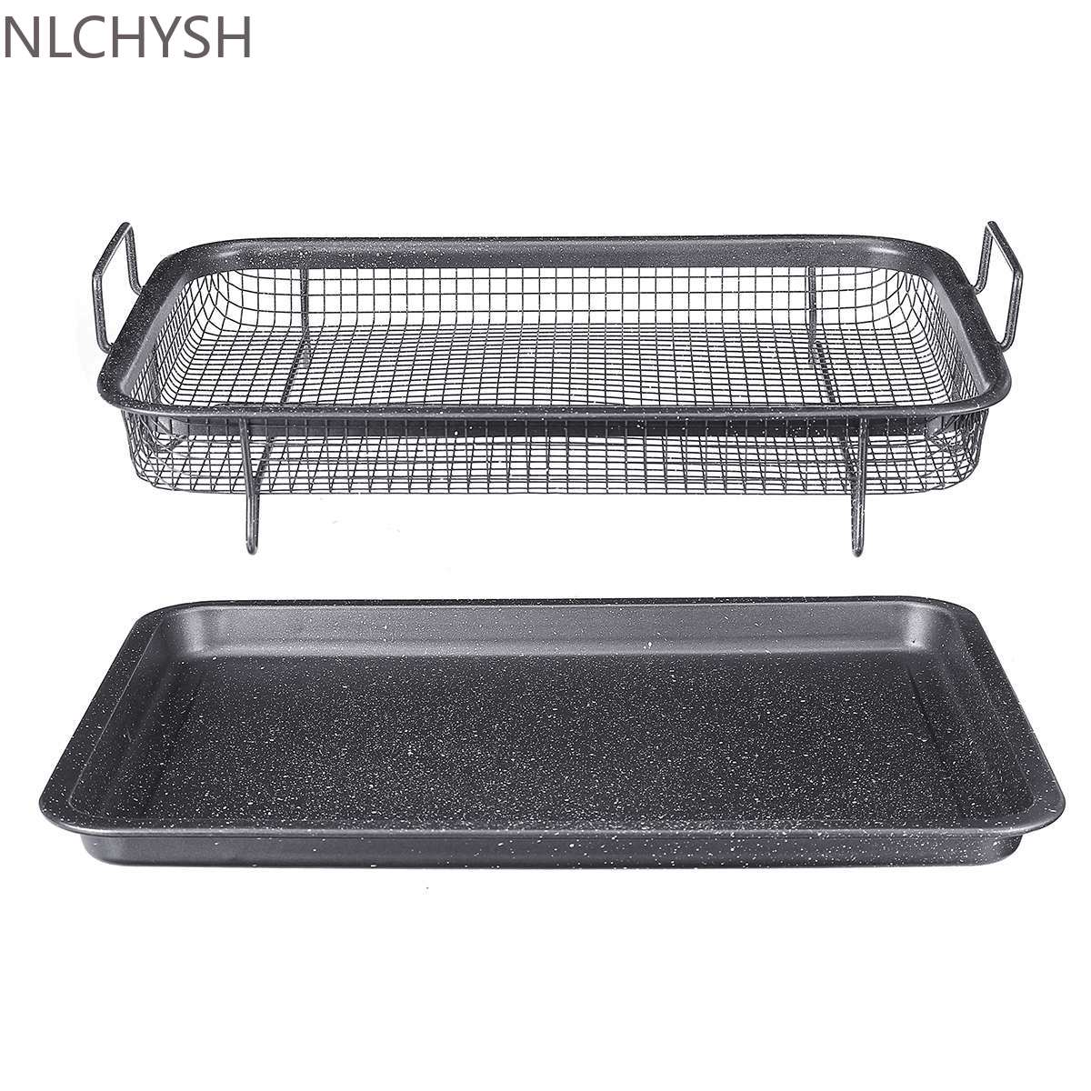 Copper Baking Tray Oil Frying Baking Pan Non-stick Chips Basket Baking Dish Grill Mesh Kitchen Tools