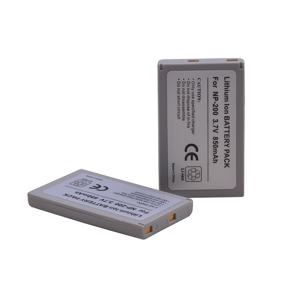 2 Pcs NP-200 Battery 850mAh 3.7V NP 200 NP200 Digital Camera Battery for KonicaMinolta DiMAGE Xg X Xi Xt Biz X20 X21 Camera.