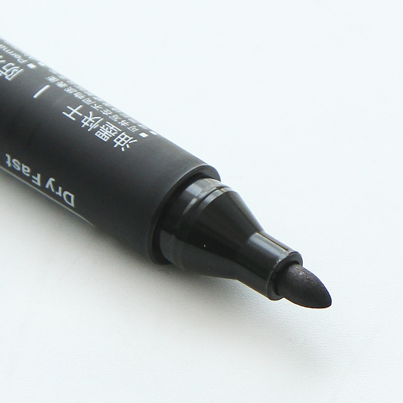 3 stk sort blå rød farve permanent tusch pen sæt vandtæt olieblæk på cd stof papir metal keramisk træ kontorskole  a6842