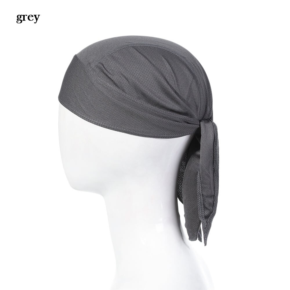 Bandana unisexe pour cyclisme en plein air, 1 pièce, casquette de Pirate respirante à séchage rapide, doublure de casque, refroidissement de vélo, couvre-chef de Sport: grey