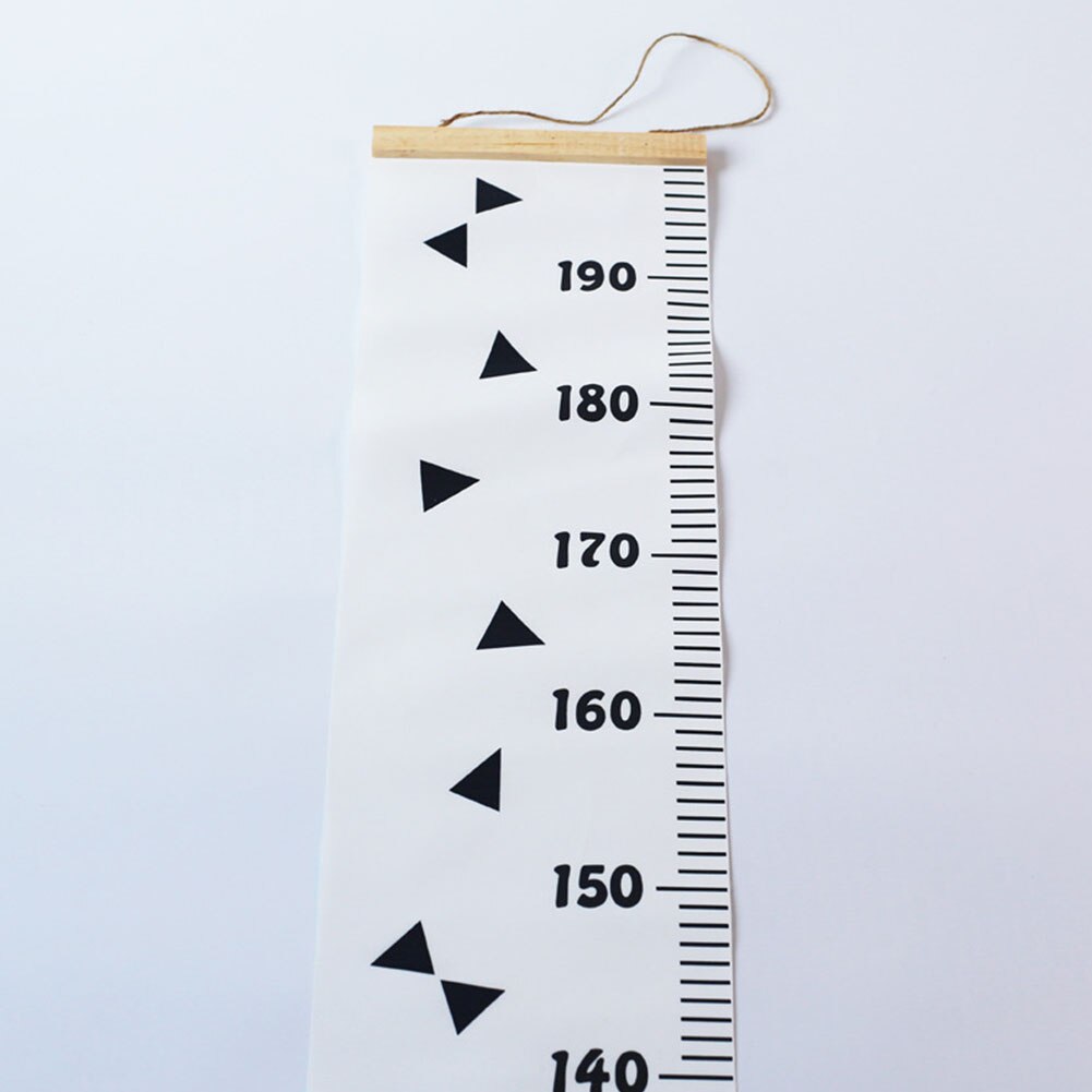 Rollable Simple Hanging Home Decoration Height Measure Ruler Wooden Kids Growth Chart Photography Prop