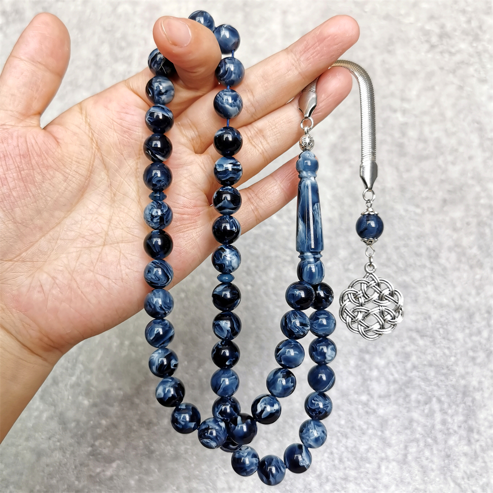 Cuentas de Rosario de oración de arabia, musulmanes, joyería islámica, estilo de , fábrica Misbaha Tasbih , 10MM, 45 cuentas