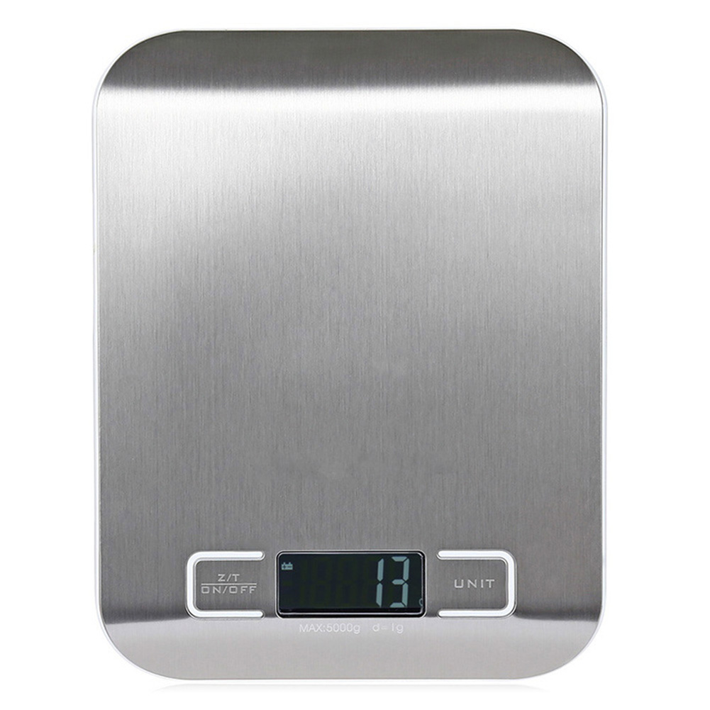 5Kg Kitchen Digital Scale Stainless Steel Mini Precision Weight Scale 0.1g Portable Weights Scale Cooking Baking Measuring Tools: LIGHT BLUE