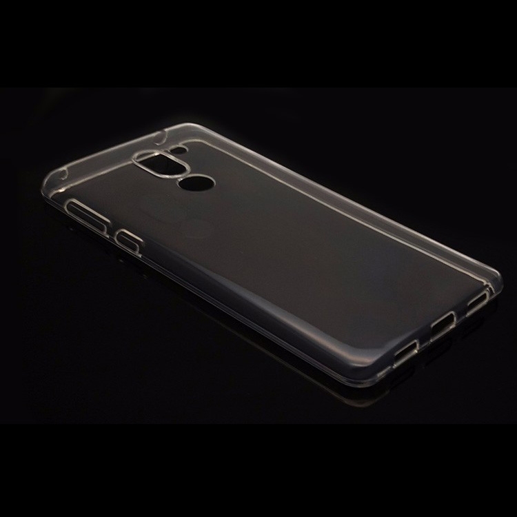Huawei honor 6x ultradünne, matt silikon-tpu-schutzhülle für huawei  gr5 und huawei Kamerad 9 lite in kristall und frostrot: Vinyl / Klar